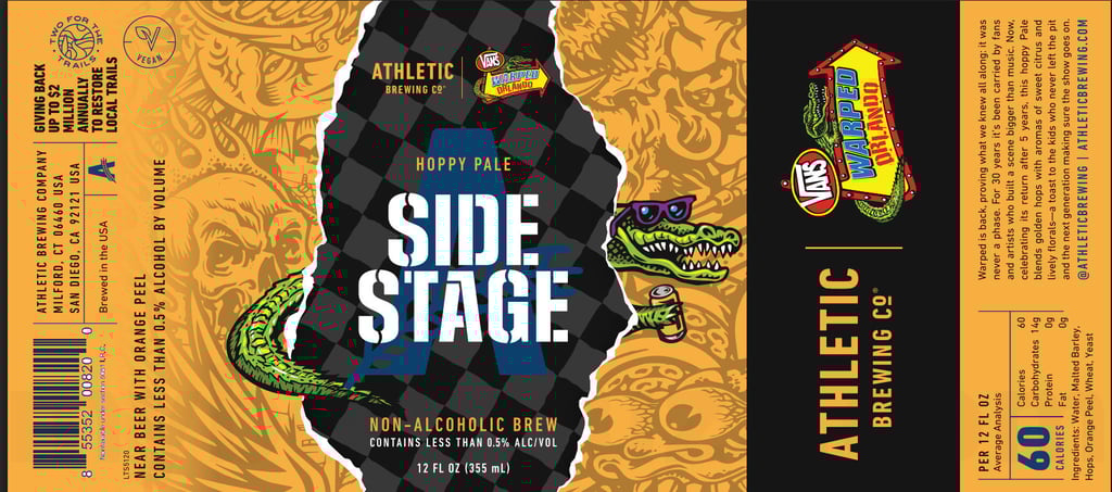 Athletic Brewing Side Stage 12-oz Cans