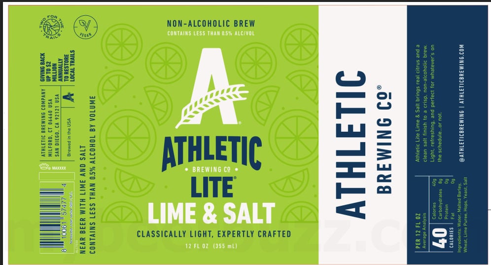 2025 Athletic Brewing Lite Lime & Salt 12-oz Cans