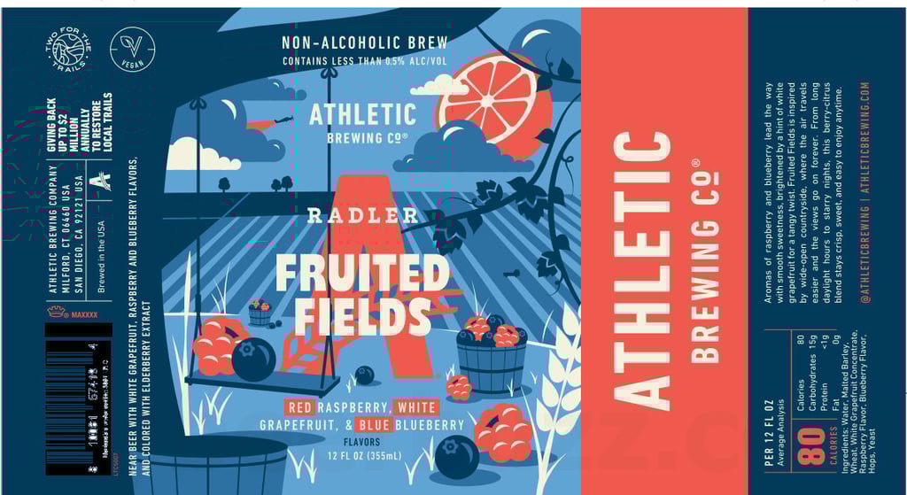 2026 Athletic Brewing Fruited Fields 12-oz Cans