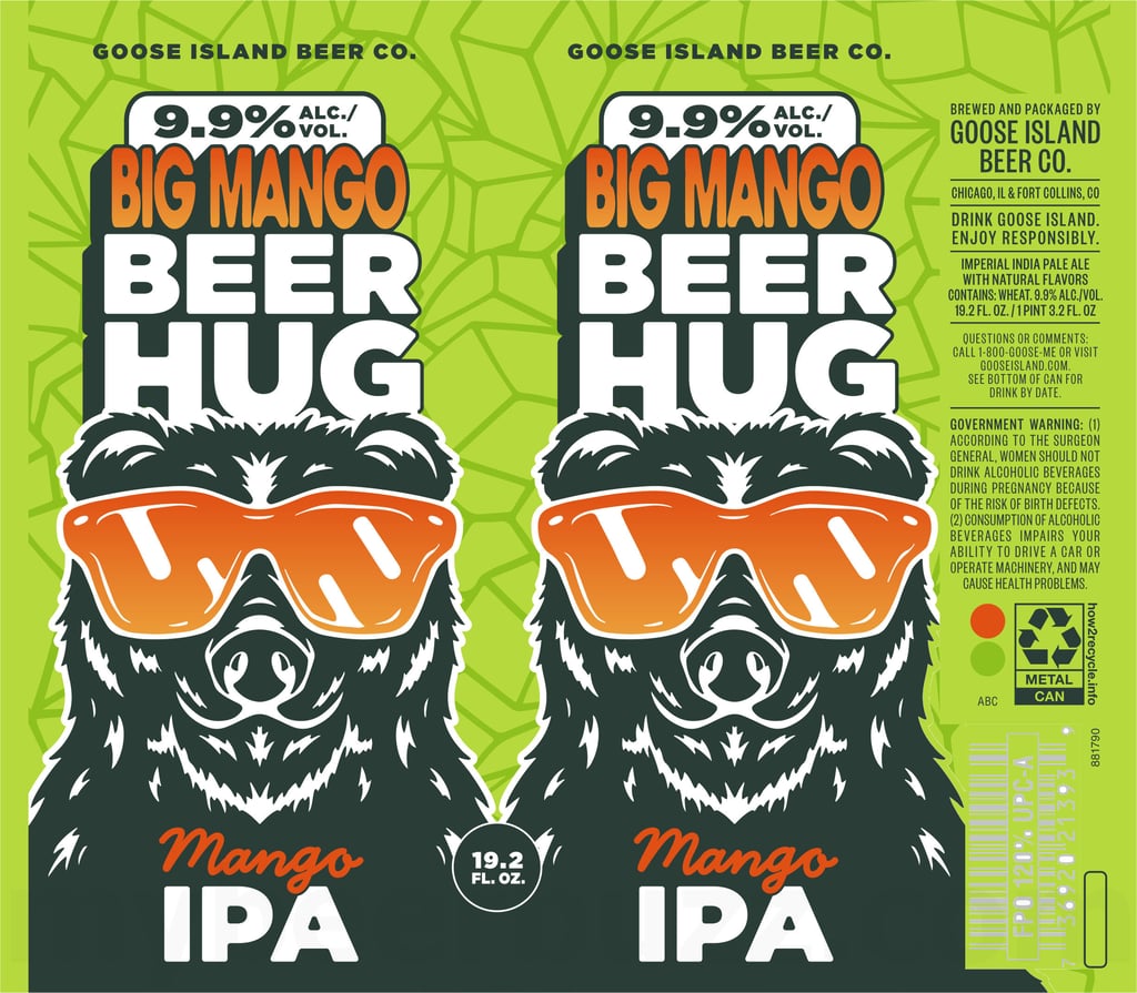 2025 Goose Island Big Mango Beer Hug 19.2-oz Cans