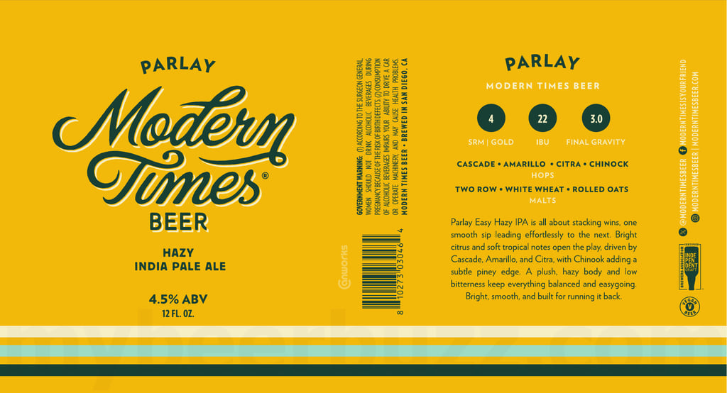 2026 Modern Times Parlay 12-oz Cans