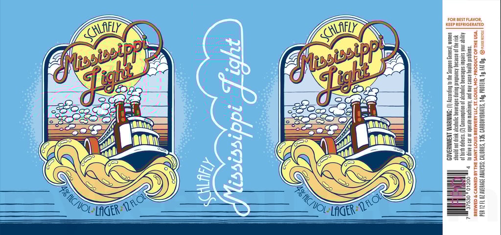 2026 Schlafly Mississippi Light 12-oz Cans