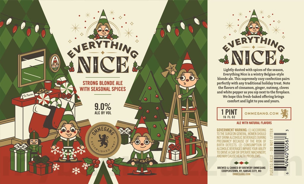 2025 Brewery Ommegang Everything Nice 16oz cans.