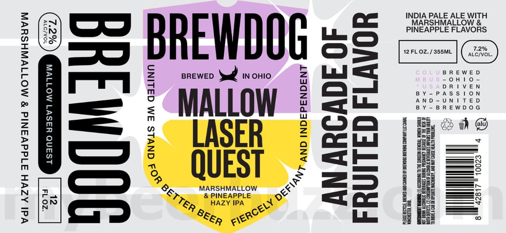 2025 BrewDog Mallow Laser QUest 12oz Cans