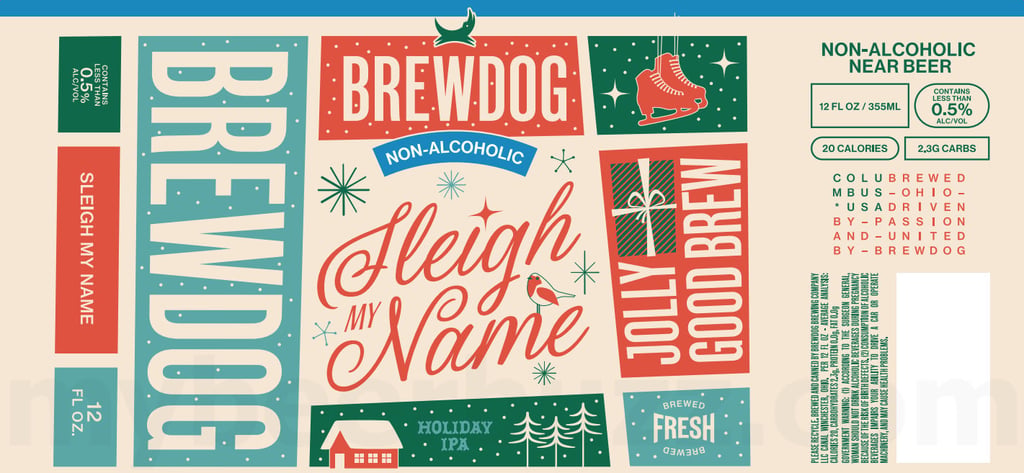 2025 BrewDog Sleigh My Name 12-oz Cans
