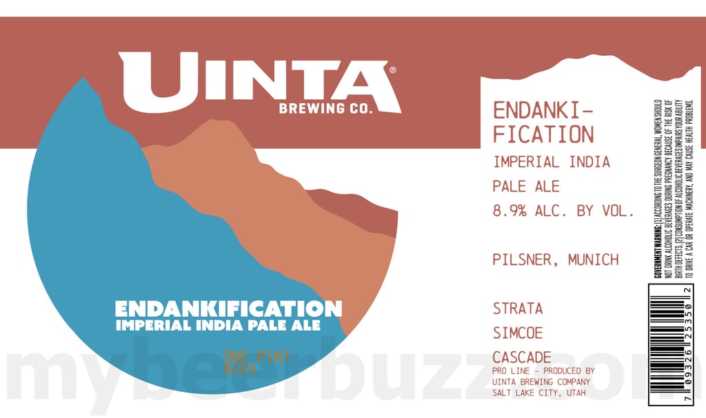 2025 Uinta Endankification Imperial IPA 16oz cans