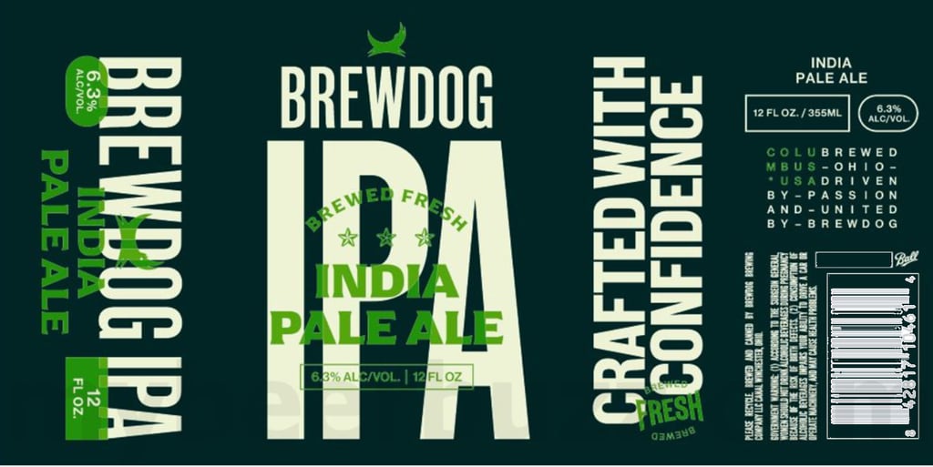 2025 BrewDog IPA 12oz cans