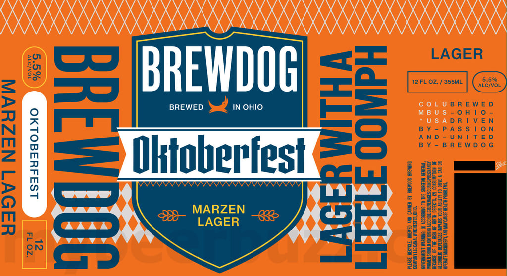 2025 BrewDOg Oktoberfest 12oz cans.
