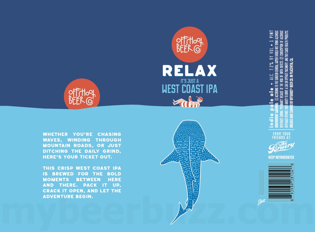 2025 Offshoot Beer Relax Its Just A West Coast IAP 16-oz Cans