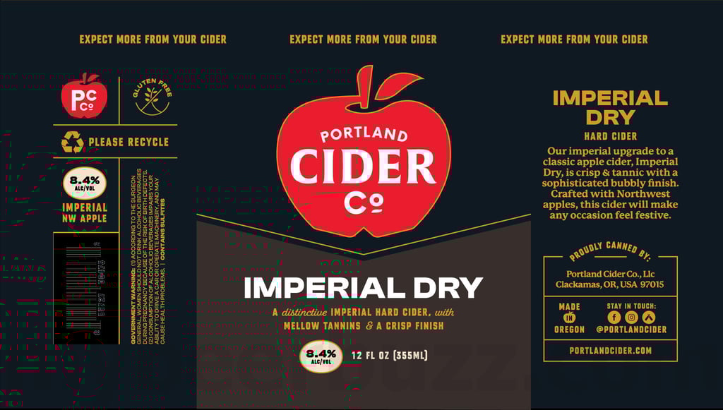 2025 Portland Cider Imperial Dry 12oz Cans