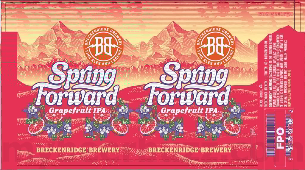 2025 Brewckenridge Brewery Spring Forward 12oz Cans