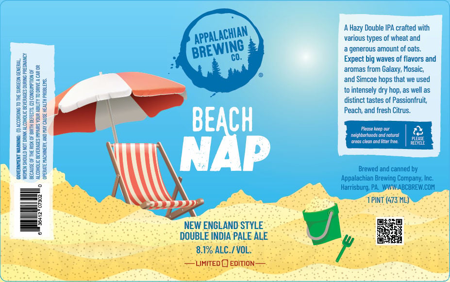 2026 Appalachian Brewing Beach Nap 16-oz Cans