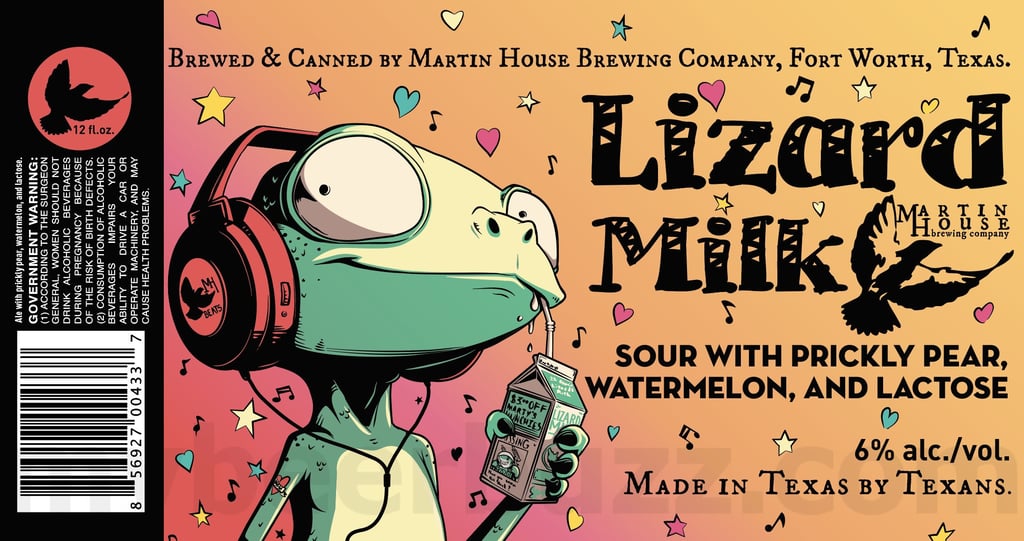 2025 Martin House Lizard Milk 12oz Cans.