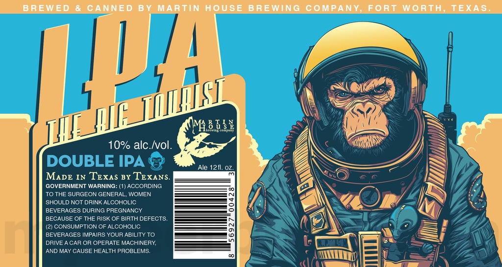 2025 Martin House The Big Tourist DIPA 12oz Cans.