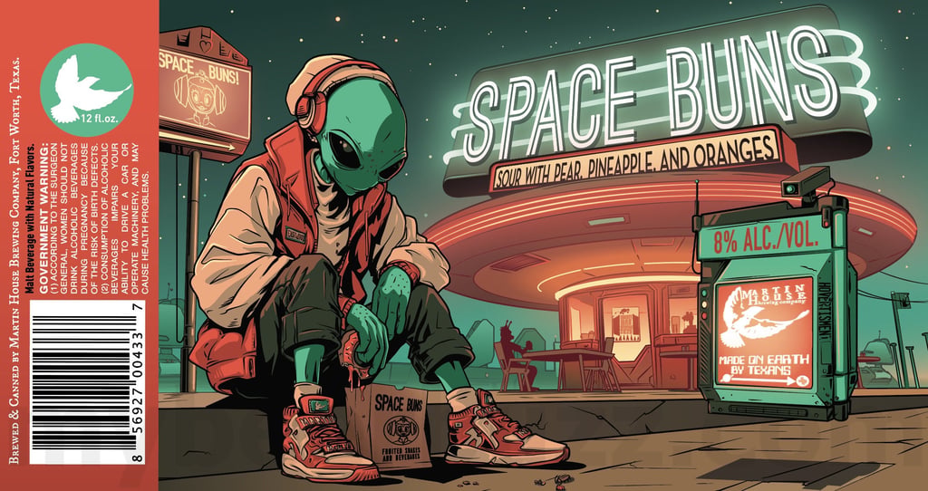 2025 Martin House Space Buns 12oz Cans.