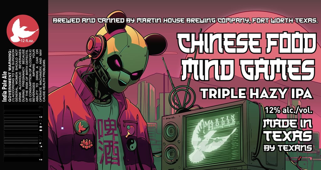 2025 Martin House Chinese Food Mind Games 12oz Cans
