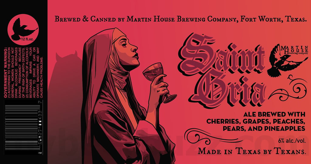 2025 Martin House Saint Gria 12oz Cans