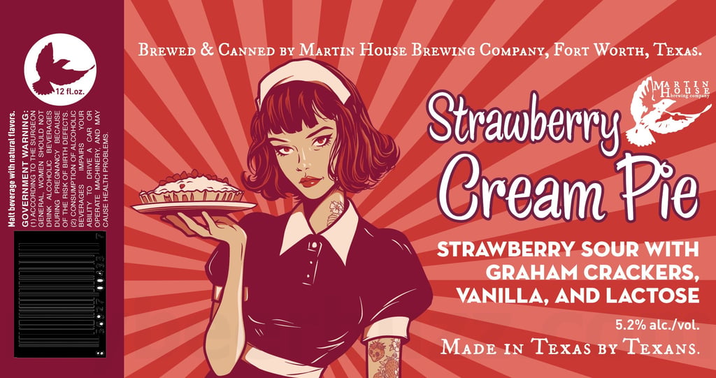 2025 Martin House Strawberry Cream Pie 12-oz Cans