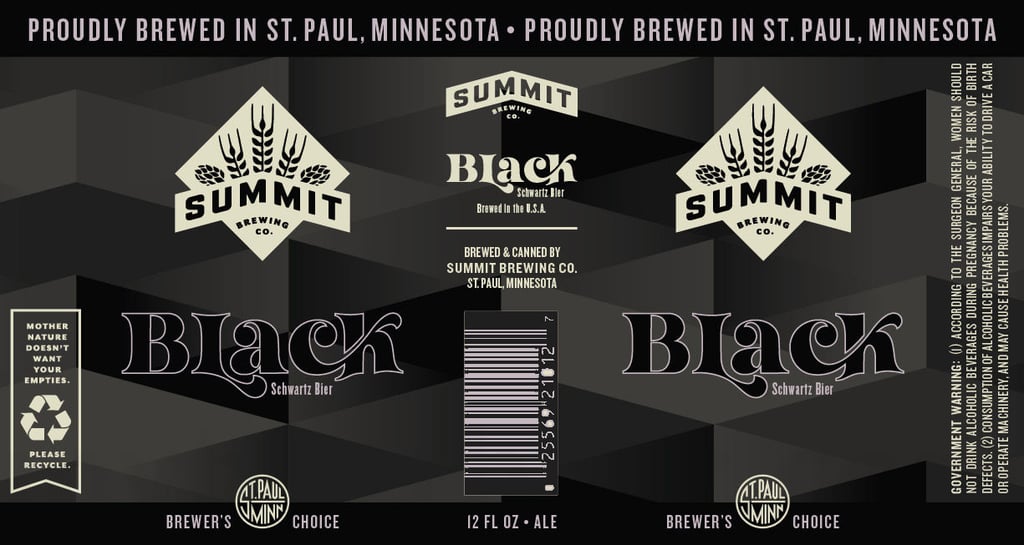 2025 Summit Brewing Black 12-oz Cans