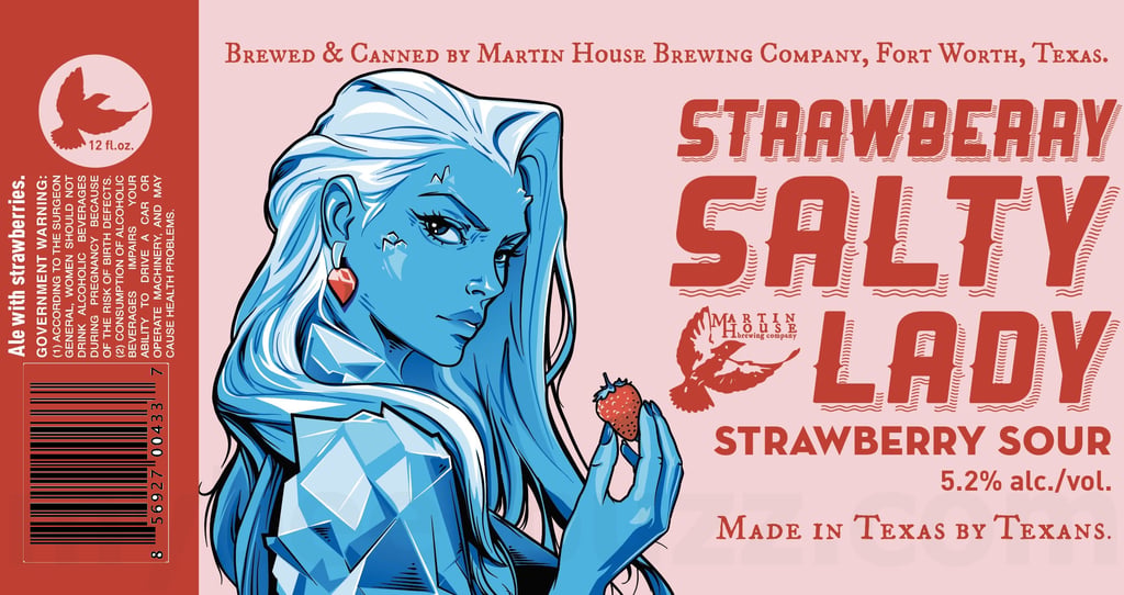 2025 Martin House Strawberry Salty Lady 12-oz Cans
