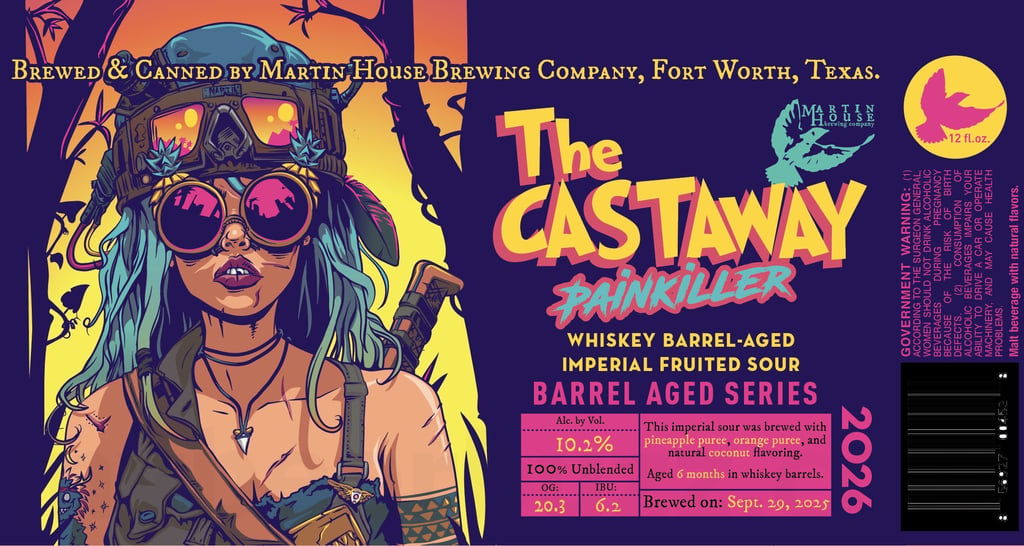 2026 Martin House The Castaway Painkiller 12-oz Cans