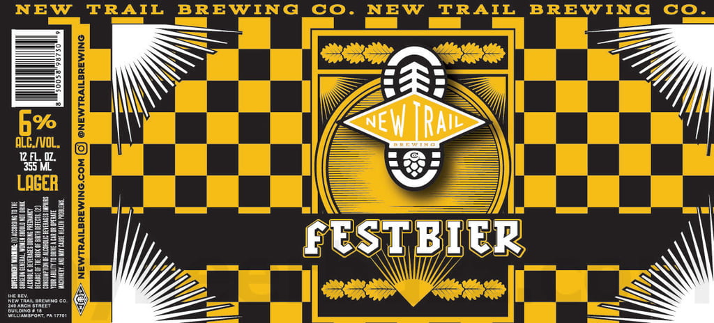 2025 New Trail brewing Festbier lager 12oz Cans.