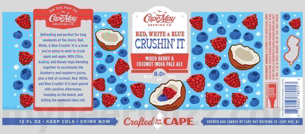 2025 Cape May Brewing Red, White & Blus Crushin' It