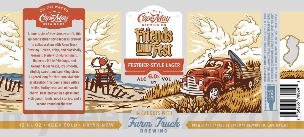 2025 Cape May Friends Who Fest 12oz Cans