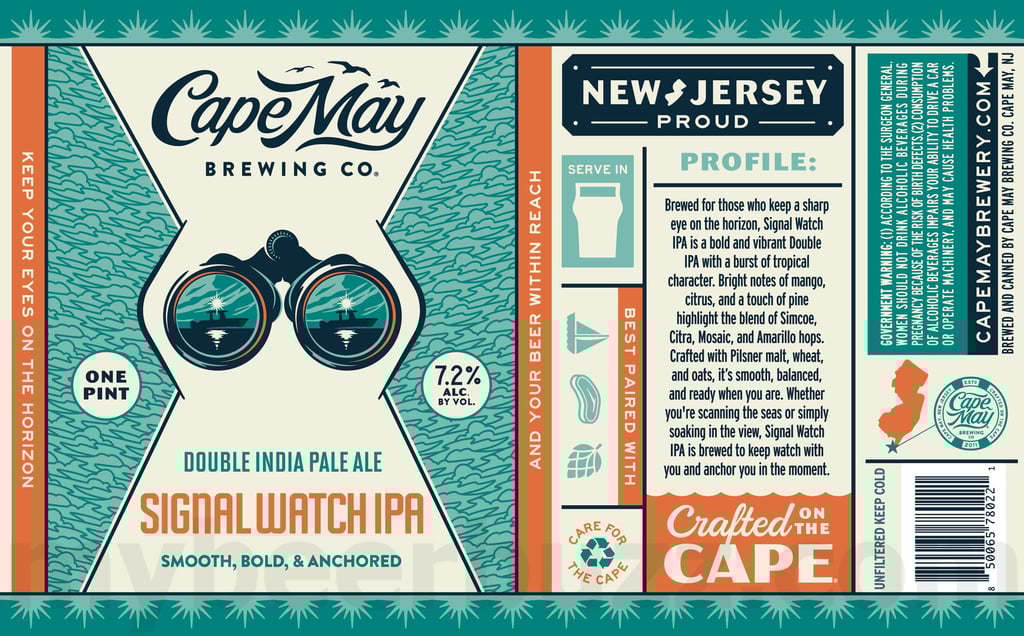 2025 Cape May Signal Watch IPA 16oz Cans