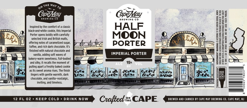 2025 Cape May Half Moon Porter 12-oz Cans