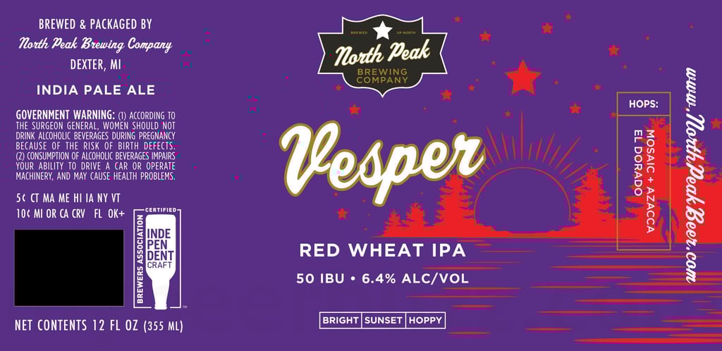 2026 North Peak vesper 12-oz Cans