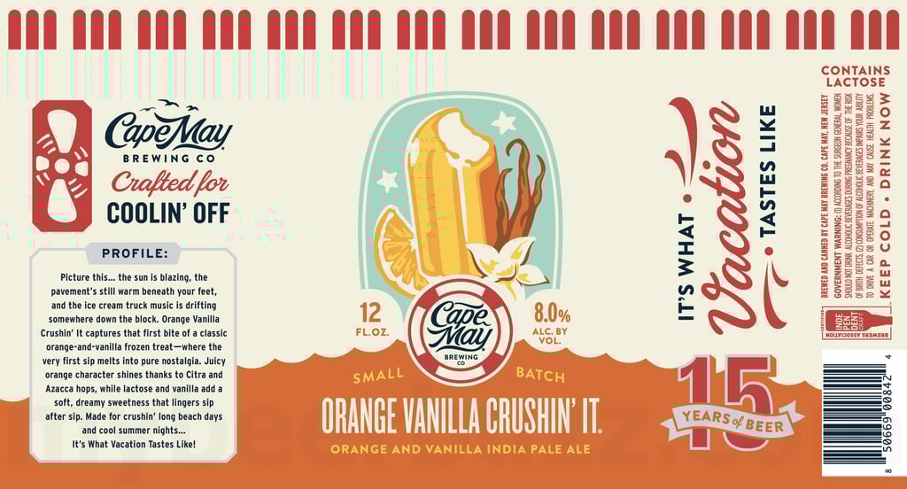 2026 Cape May Orange Vanilla Crushin' It 12-oz Cans