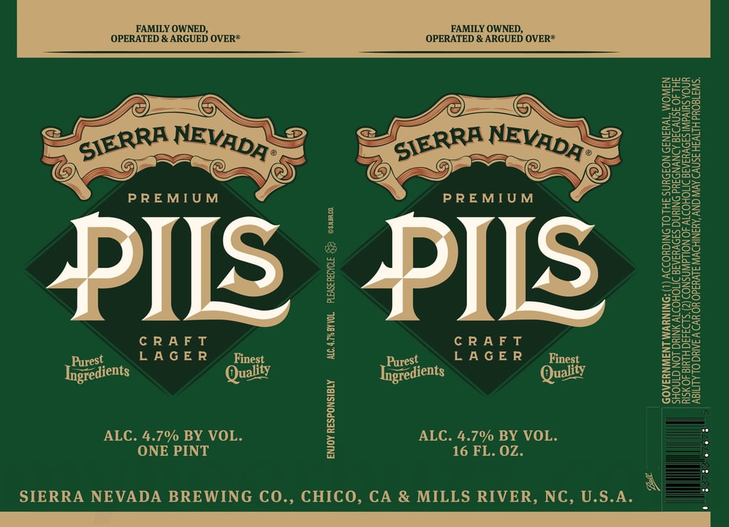 2026 Sierra Nevada Premium Pils 16-oz Cans