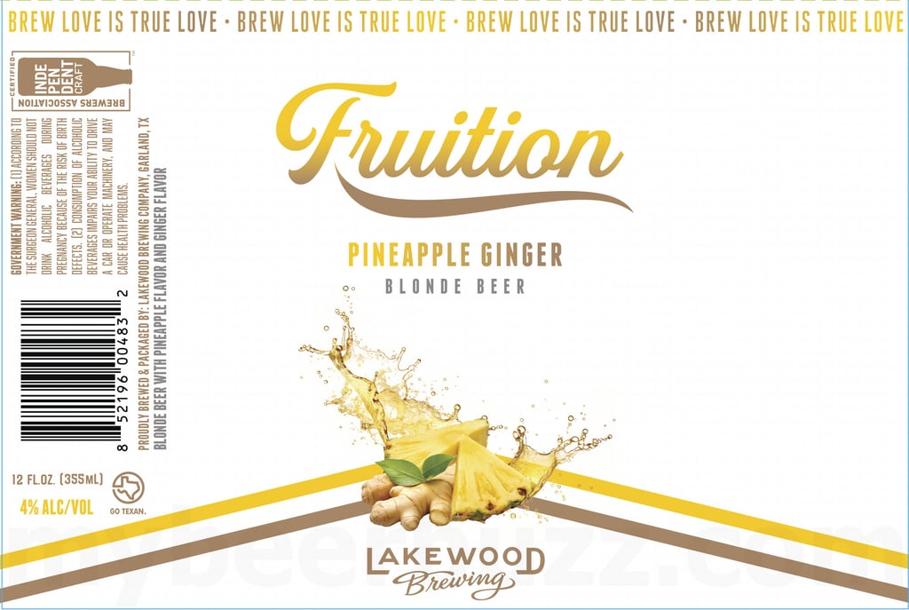 2026 Lakewood Brewing Fruition Pineapple Ginger 12-oz Cans
