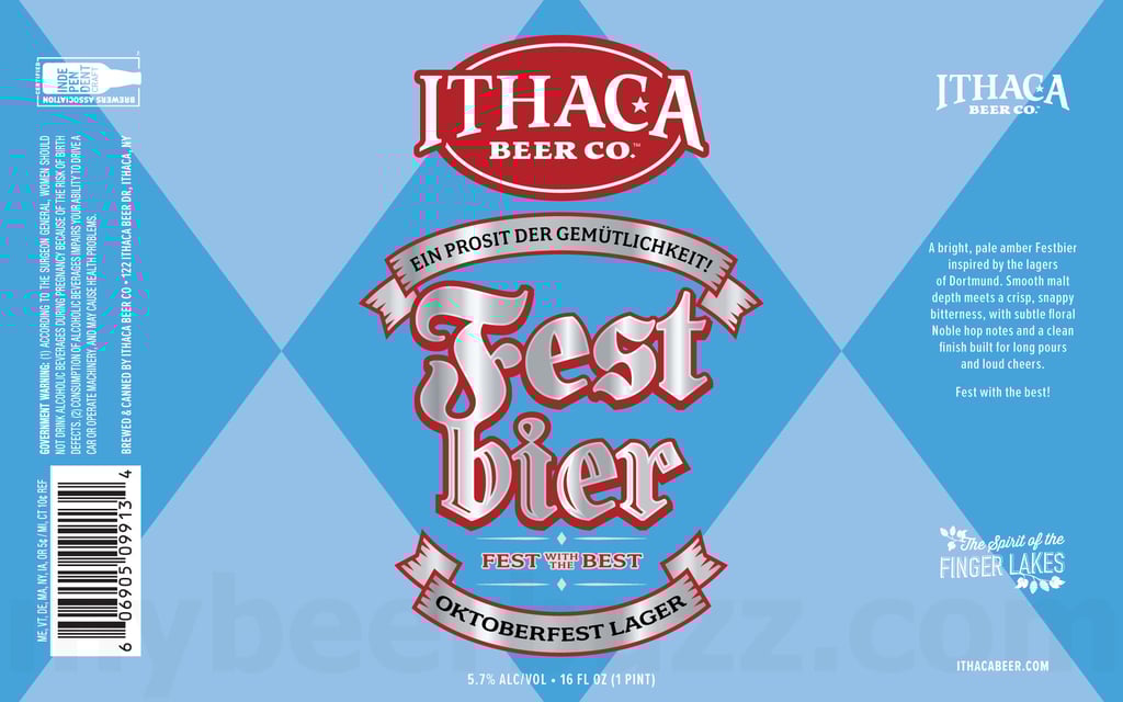2026 Ithaca Beer Festbier 16-oz Cans