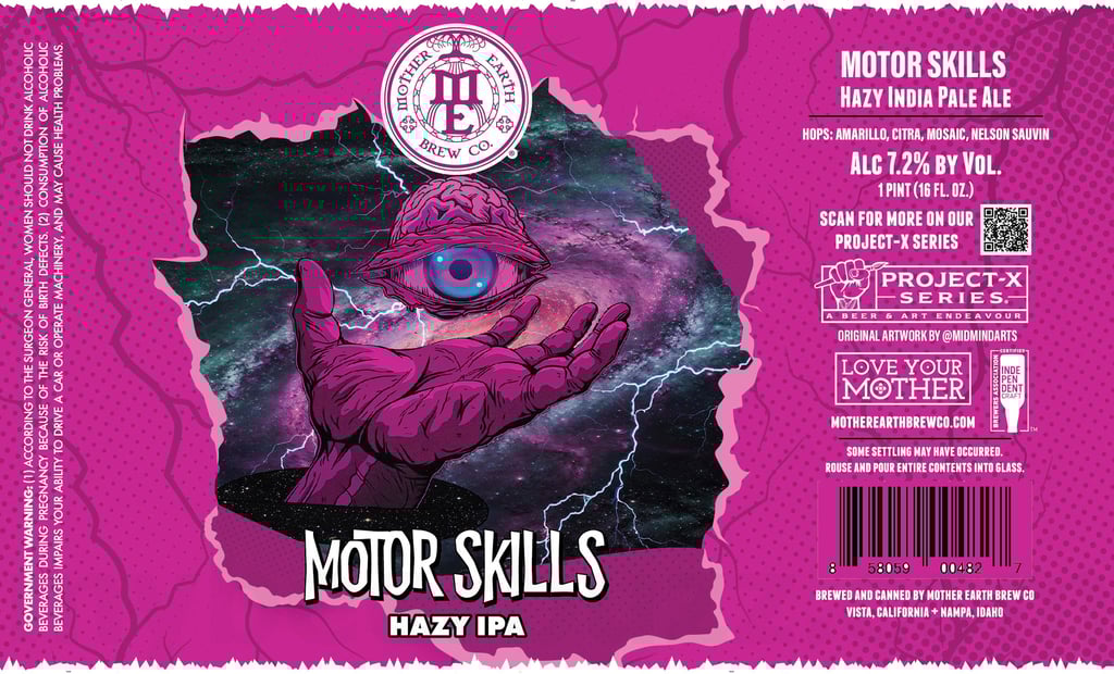 2025 Mother Earth brew Co. Motor Skills 16-oz Cans