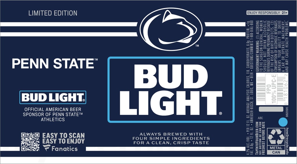 2026 College Football Penn State 12-oz Cans