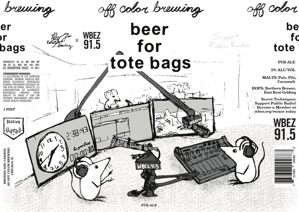 2026 Off Color Beer For Tote Bags 16-oz Cans