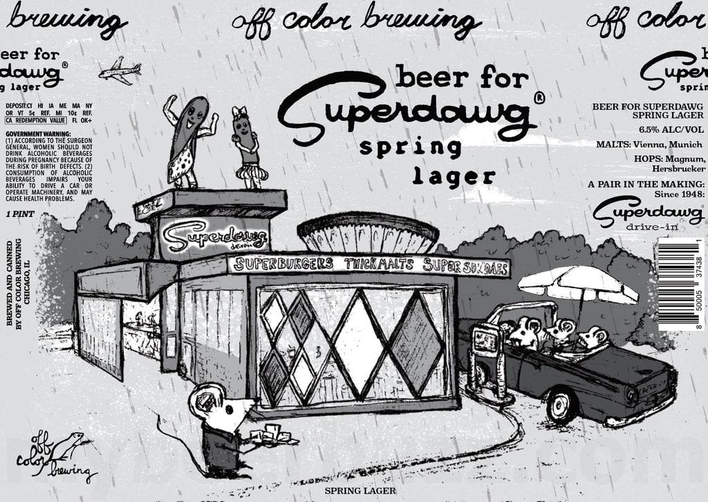2026 Off Color Brewing Beer For Superdawg 16-oz Cans