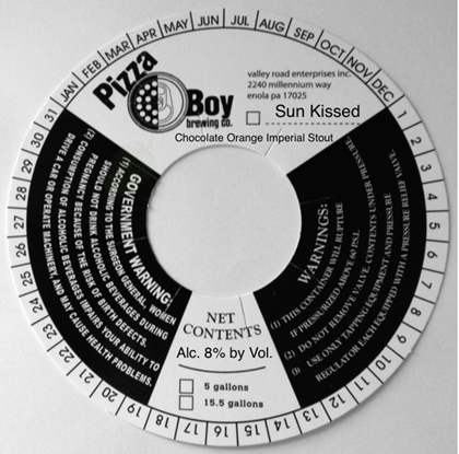 Pizza Boy Brewing – Sun Kissed