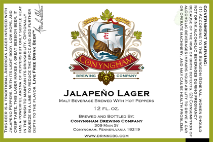 Conyngham Brewing – Jalapeno Lager, IPA & Kolsch Bottles, Pirate Piss Kegs
