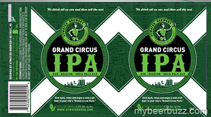 Atwater Grand Circus IPA, Atwater’s Lager & Dirty Blonde Cans