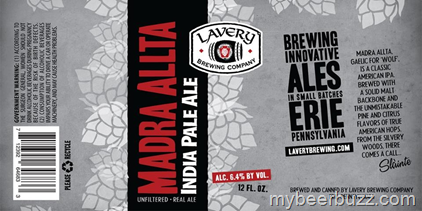 Lavery Brewing – Madra Allta IPA Coming To 12oz Cans