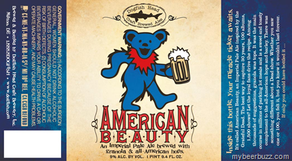 Dogfish Head / Grateful Dead American Beauty Official Label