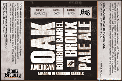 Bronx Brewery – American Oak-Aged Bourbon Barrel Pale Ale