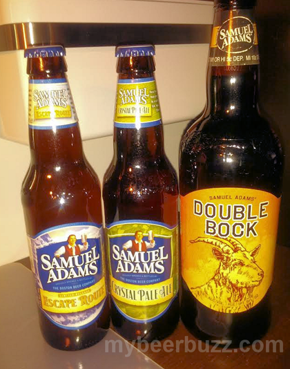 Samuel Adams – 2015 Escape Route, Crystal Pale & Double Bock Sampling