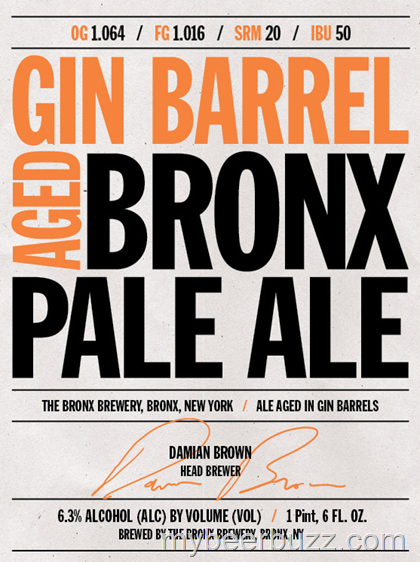 Bronx Brewery – Gin Barrel Aged Bronx Pale Ale