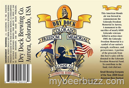 Dry Dock brewing Releases Colorado Freedom Memorial Ale With A Label Featuring The American Flag
