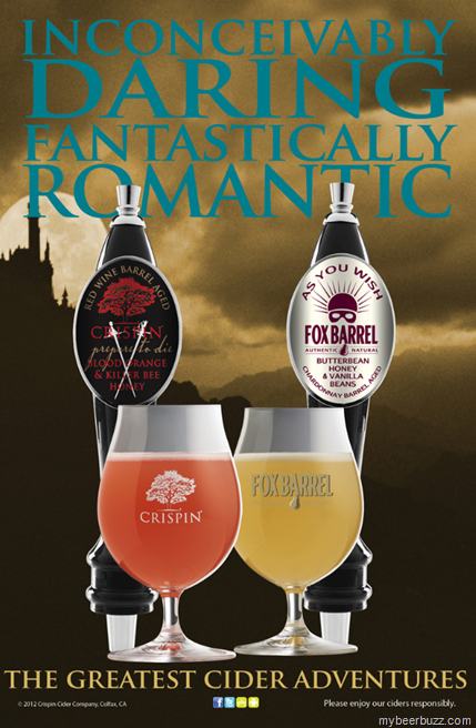 Crispin “Prepare to Die” and Fox Barrel “As You Wish” Cider On Draft In Limited Release