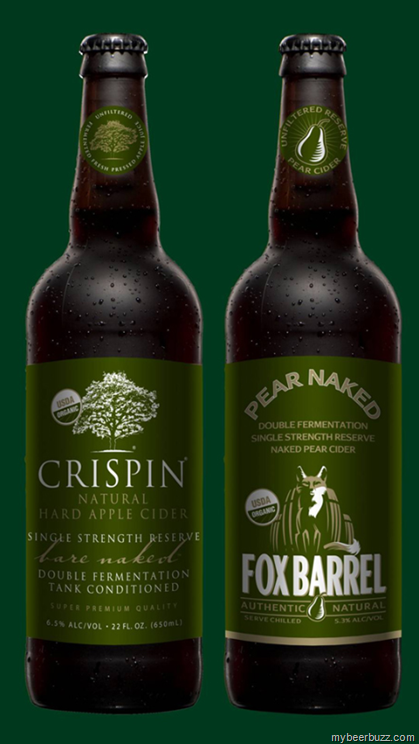 Crispin Cider Launches Bare Naked and Fox Barrel “Pear Naked” Ciders